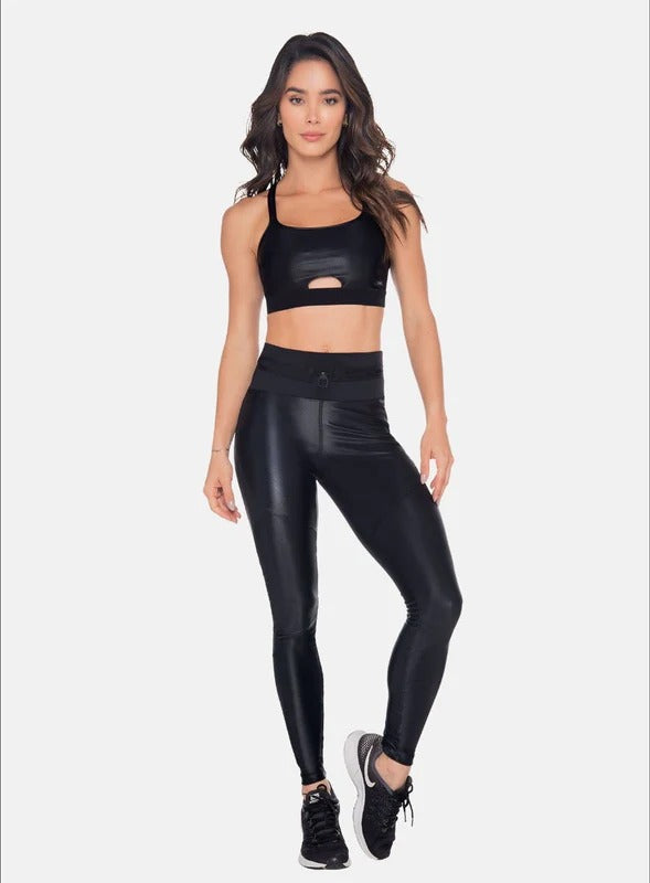 LEGGINS DEPORTIVO POLIAMIDA APARIENCIA CUERO - PRECIO ESPECIAL