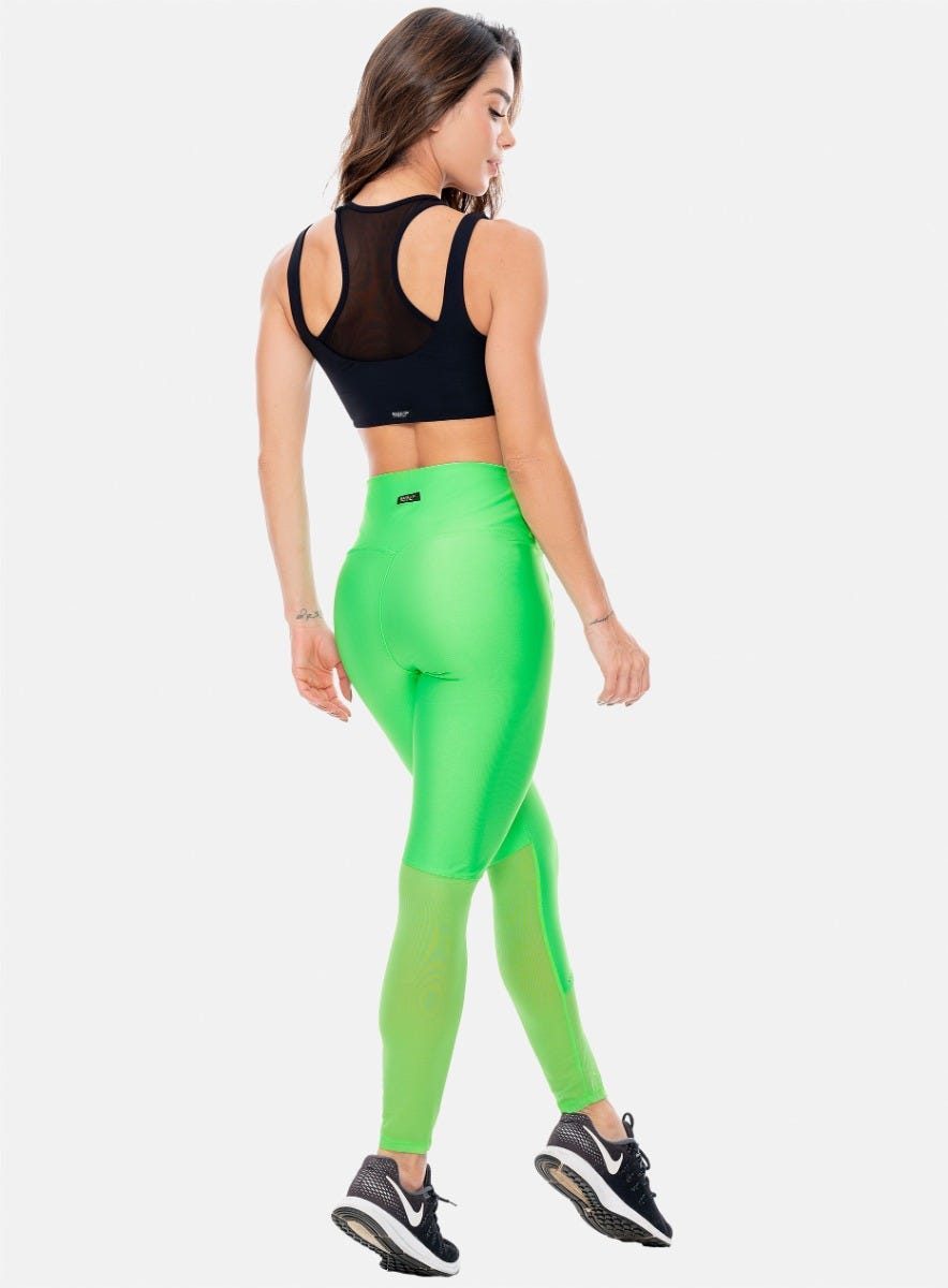 LEGGINS DEPORTIVO CORTE LASER TELA EFECTO BRILLANTE - PRECIO ESPECIAL