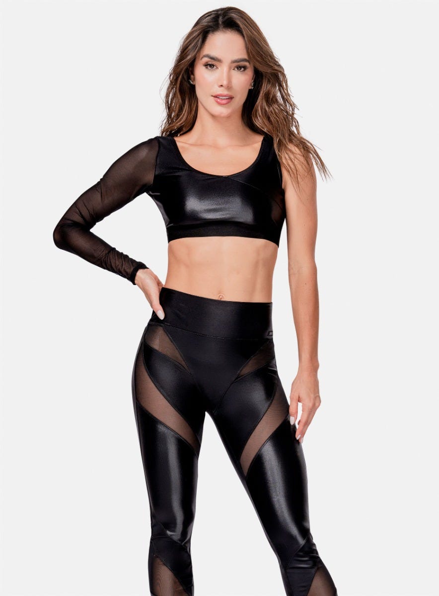 TOP DEPORTIVO TELA APARIENCIA CUERO PRECIO ESPECIAL
